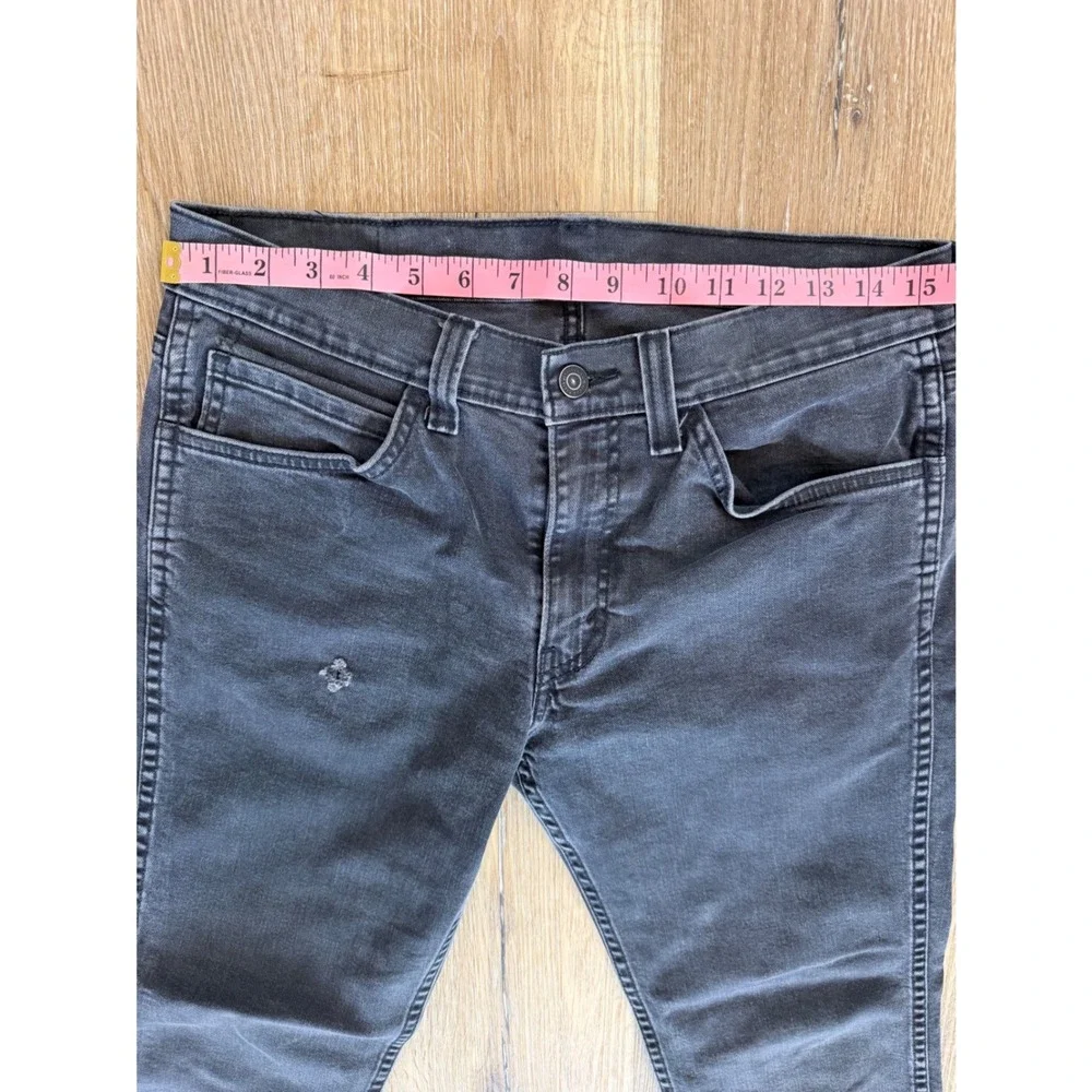 Levis 511 Slim Fit Jeans Mens 32x30 Faded Black Grey Stretch Denim Black Tab
